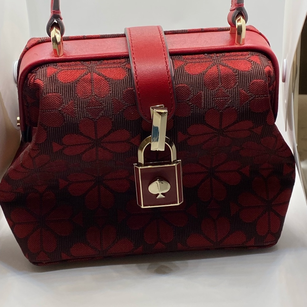 Kate Spade unique red leather bag